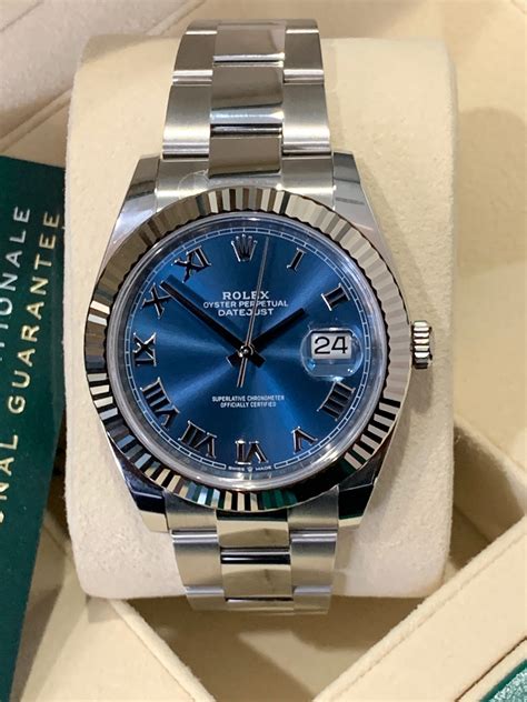 rolex 15000 blue dial|Rolex 41mm datejust blue dial.